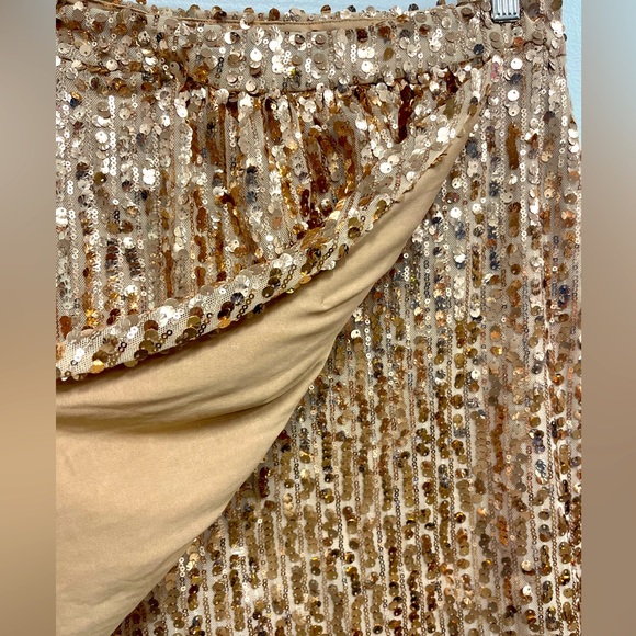 Sequin Gathered Skirt - Picture 2 of 6